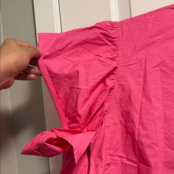 Pink Ruffle Sleeve Top - Picture 4 of 9